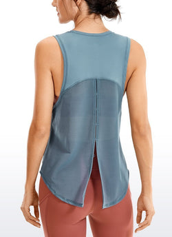 Slate Blue Open Back Tank