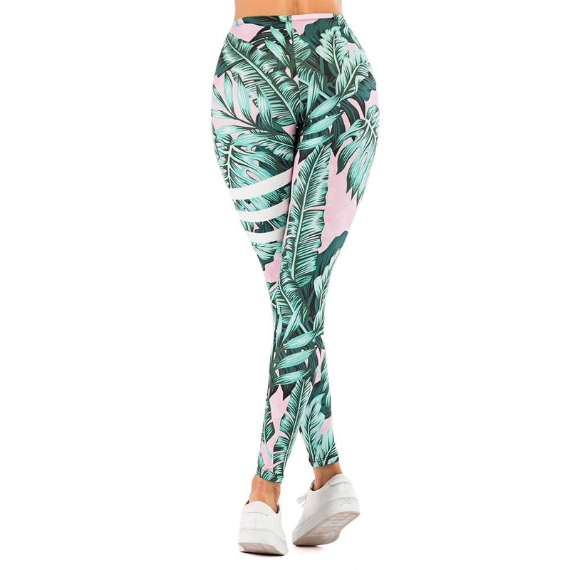 Striped Tropics Leggings